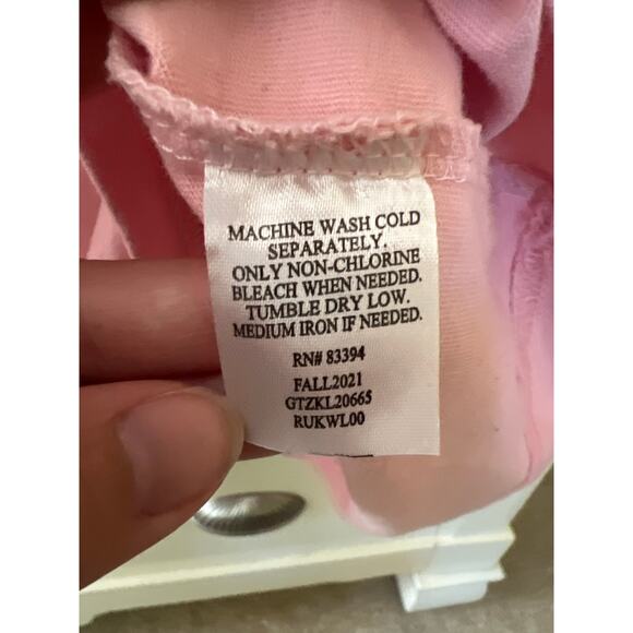 GOAT Long Sleeve Light Pink Men's T-Shirt Size Large EUC Preppy Lacrosse LAX - Picture 4 of 4